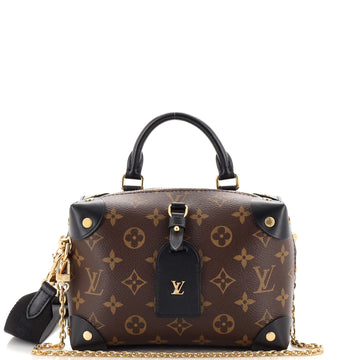 Louis Vuitton Petite Malle Souple Handbag Monogram Canvas
