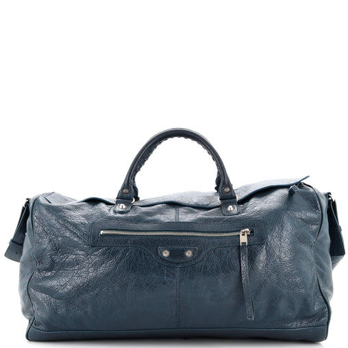 BALENCIAGA ネイビー　ボディバッグ Balenciaga Squash Duffle Bag Leather Medium 220772
