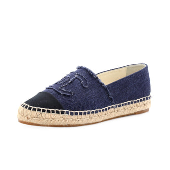 Chanel Women's CC Cap Toe Espadrilles Canvas