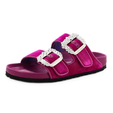 Manolo Blahnik x Birkenstock Women's Arizona Sandals Velvet