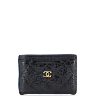 Chanel Classic Card Holder Quilted Caviar