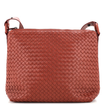 Bottega Veneta Zip Shoulder Bag Intrecciato Nappa Large