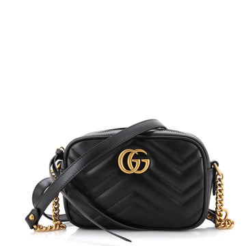 Gucci GG Marmont Shoulder Bag Matelasse Leather Mini