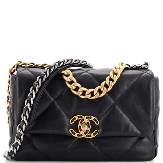 Chanel 19 Flap Bag Quilted Leather Medium