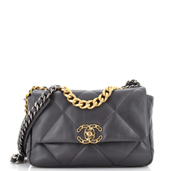 Chanel 19 Flap Bag Quilted Leather Medium