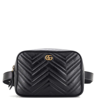 Gucci GG Marmont Square Belt Bag Matelasse Leather