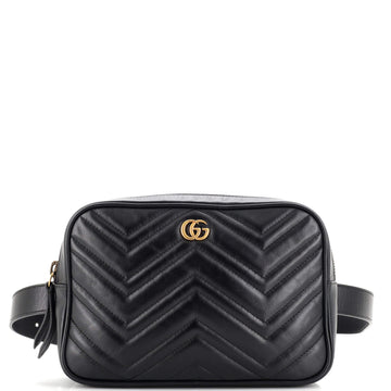Gucci GG Marmont Square Belt Bag Matelasse Leather
