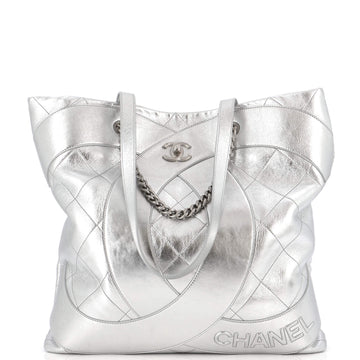 Chanel Club Monaco Shopping Tote Quilted Lambskin Large