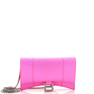 Balenciaga Hourglass Chain Wallet Leather