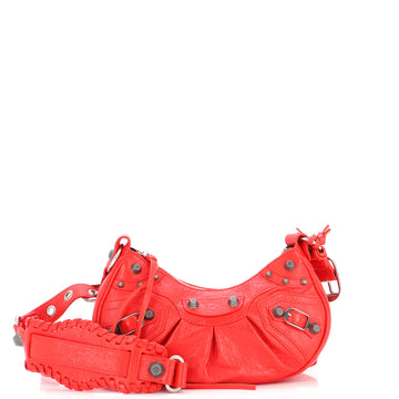 Balenciaga Le Cagole Giant Studs Shoulder Bag Leather XS