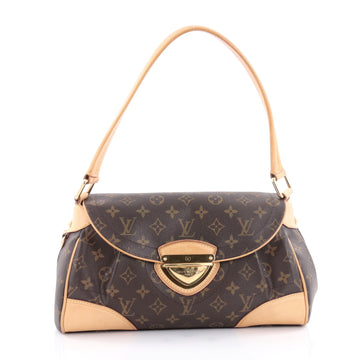Louis Vuitton Beverly Handbag Monogram Canvas MM Brown