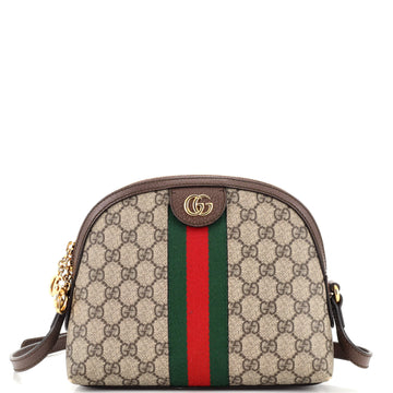Gucci Ophidia Dome Shoulder Bag GG Coated Canvas Small