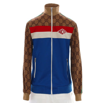 Gucci Zip Track Jacket GG Polyester and Cotton Blend