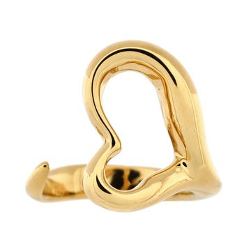 Tiffany & Co. Elsa Peretti Open Heart Ring 18K Yellow Gold Small