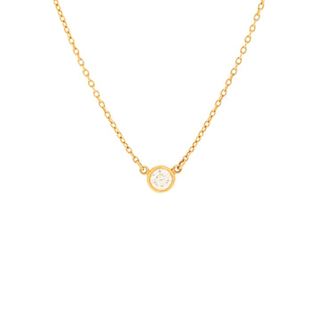 Tiffany & Co. Elsa Peretti Diamonds By The Yard Pendant Necklace 18K Yellow Gold and Diamond 0.12CT