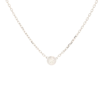 Cartier D'Amour Pendant Necklace 18K White Gold and Diamond XS