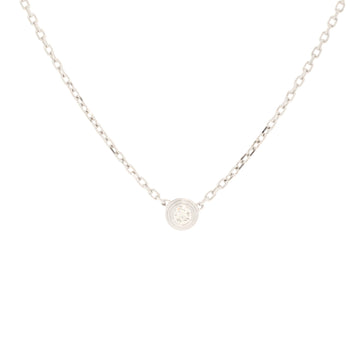 Cartier D'Amour Pendant Necklace 18K White Gold and Diamond XS