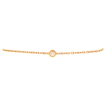 Cartier D'Amour Bracelet 18K Rose Gold and Diamond Small