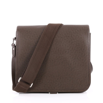Louis Vuitton Andrei Bag Taiga Leather Brown