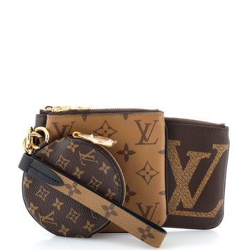 Louis Vuitton Trio Pouch Set Reverse Monogram Giant