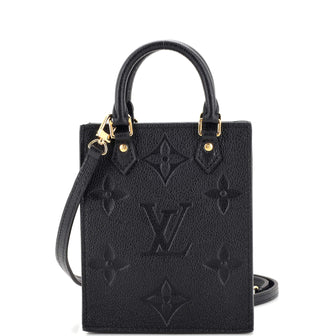 Louis Vuitton Petit Sac Plat Bag Monogram Empreinte Giant Black 22106033