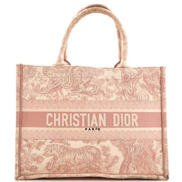 Christian Dior Book Tote Embroidered Canvas Medium