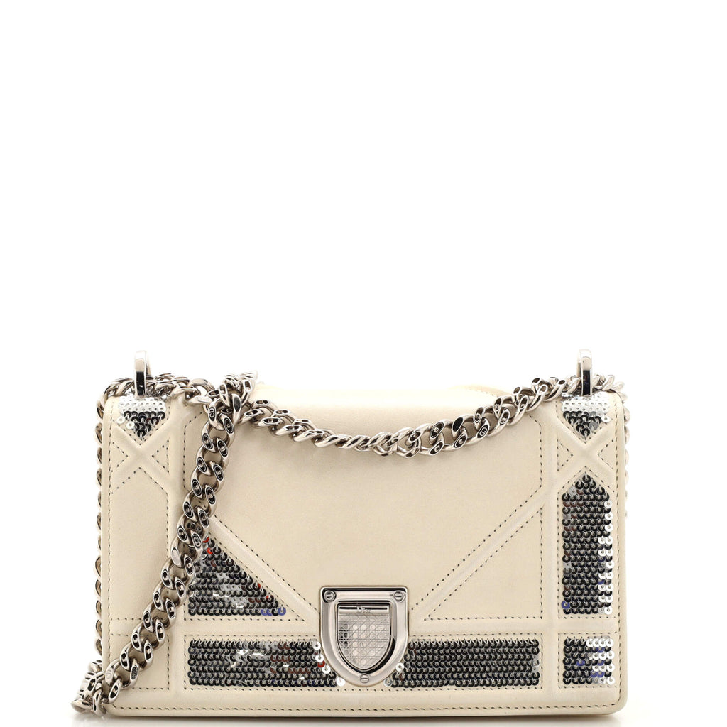 Christian Dior Diorama Flap Bag Beaded Leather Small at 1stDibs