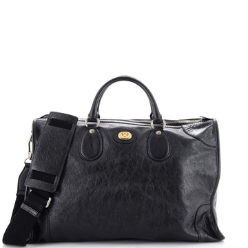 Gucci Morpheus Zip Convertible Duffle Bag Leather Medium