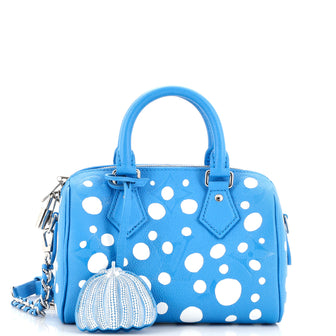 Louis Vuitton Speedy Bandouliere Bag Yayoi Kusama Infinity Dots Monogram  Empreinte Giant 20 Blue 2210881