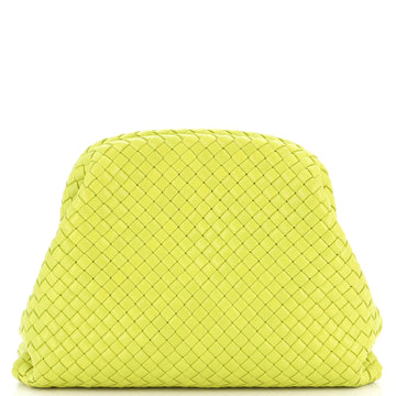 Bottega Veneta Frame Clutch Intrecciato Leather Large
