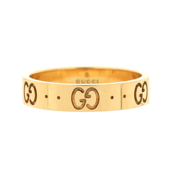 Gucci Icon Band Ring 18K Yellow Gold 4mm