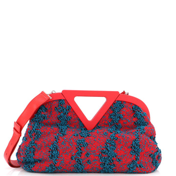 Bottega Veneta Point Shoulder Bag Boucle Tweed Medium