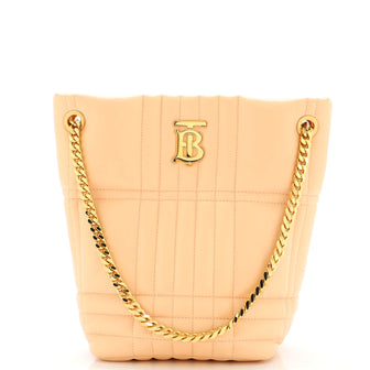 Burberry Small Quilted Lambskin Lola Bucket Bag