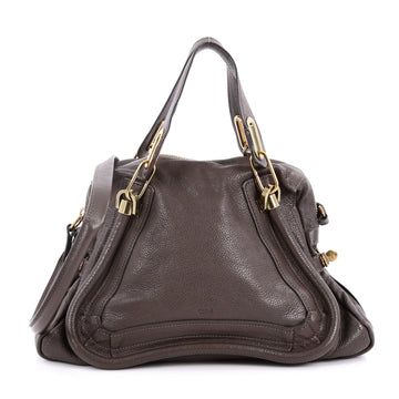 Chloe Paraty Top Handle Bag Leather Medium Brown 2211401