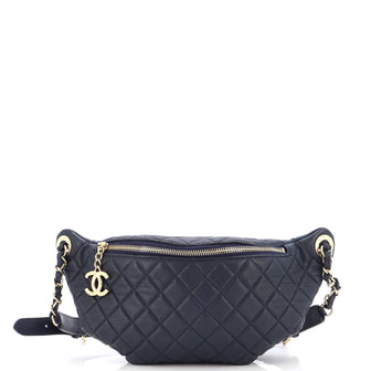 Chanel Banane Waist Bag Quilted Leather