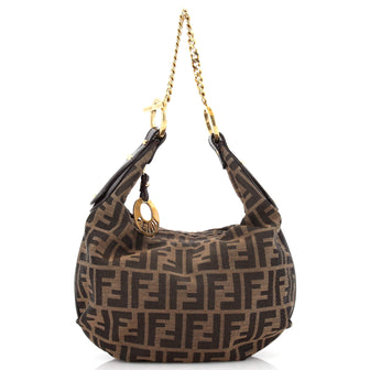 Fendi Chef Chain Hobo Zucca Canvas Mini