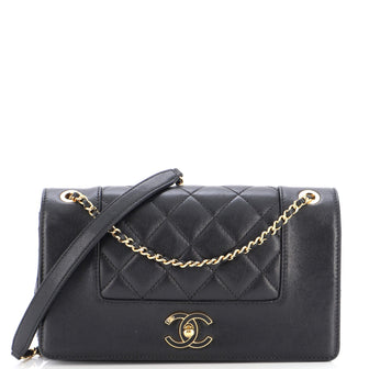 Chanel Mademoiselle Vintage Flap Bag Quilted Sheepskin Medium
