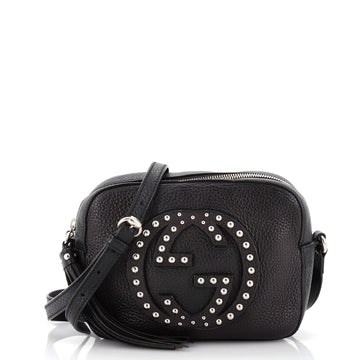 Gucci Soho Disco Crossbody Bag Studded Leather Small