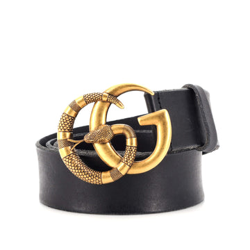 Gucci Snake Marmont Belt Leather Wide