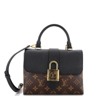 Louis Vuitton Locky Handbag Monogram Canvas with Leather BB