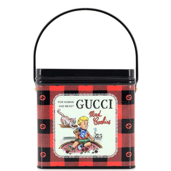 Gucci Mad Cookies Top Handle Minaudiere Printed Plexiglass