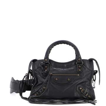 Balenciaga City Classic Studs Bag Leather Mini