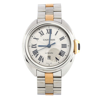 Cartier Cle de Cartier Automatic Watch Stainless Steel and Rose Gold 31