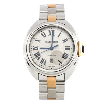 Cartier Cle de Cartier Automatic Watch Stainless Steel and Rose Gold 31