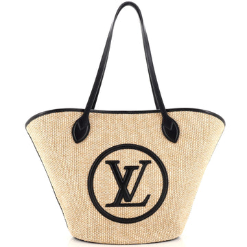 Louis Vuitton Saint Jacques NM Handbag Raffia and Leather