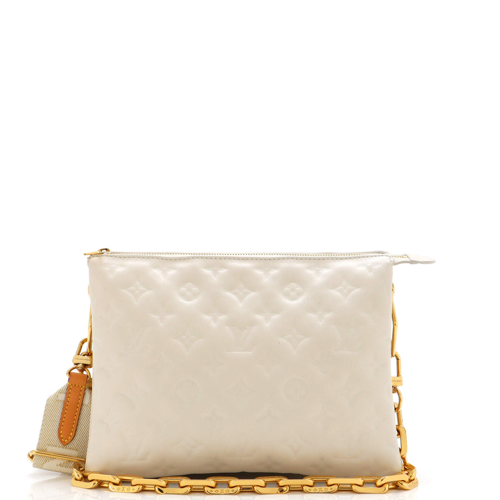 Louis Vuitton Lambskin Embossed Coussin PM