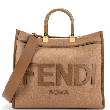 Fendi Sunshine Shopper Tote Felt Medium