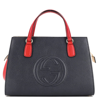 Gucci Soho Convertible Top Handle Satchel Leather Medium