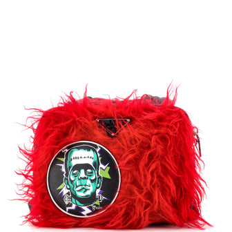 Prada Frankenstein Backpack Faux Fur Small