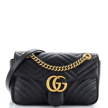 Gucci GG Marmont Flap Bag Matelasse Leather Small